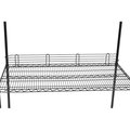 Nexel Ledge for Wire Shelves, Black Epoxy, 36L x 4H AL436B